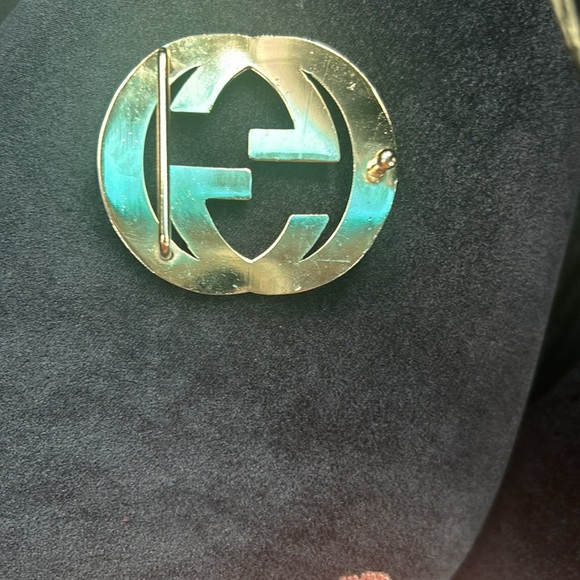 GUCCI GG MONOGRAM GOLD & BLACK BUCKLE - Picture 3 of 6